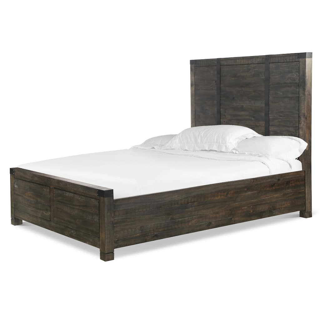 Magnussen Home Abington Weathered Charcoal Queen Panel Bed