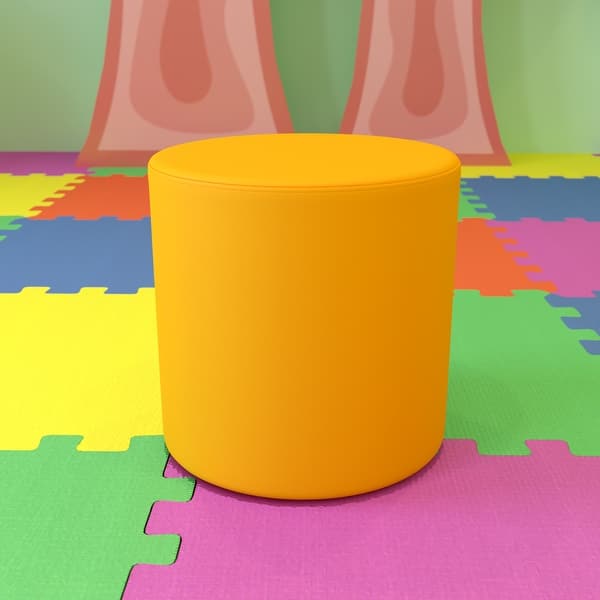 slide 2 of 41, 18"H Soft Seating Collaborative Circle for Classrooms and Common Spaces Yellow