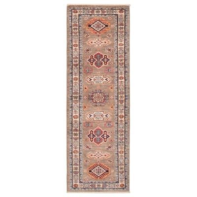 ECARPETGALLERY Hand-knotted Aryana Taupe Wool Rug - 2'0 x 5'11
