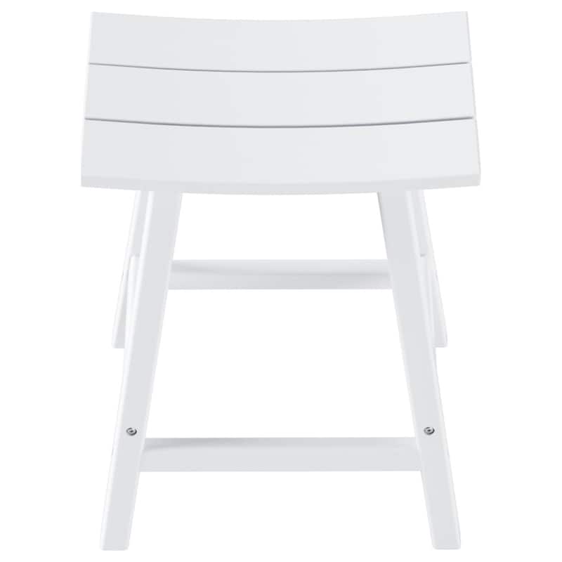 Polytrends Laguna Hdpe All Weather Outdoor Patio 24" Saddle Seat Counter Stool