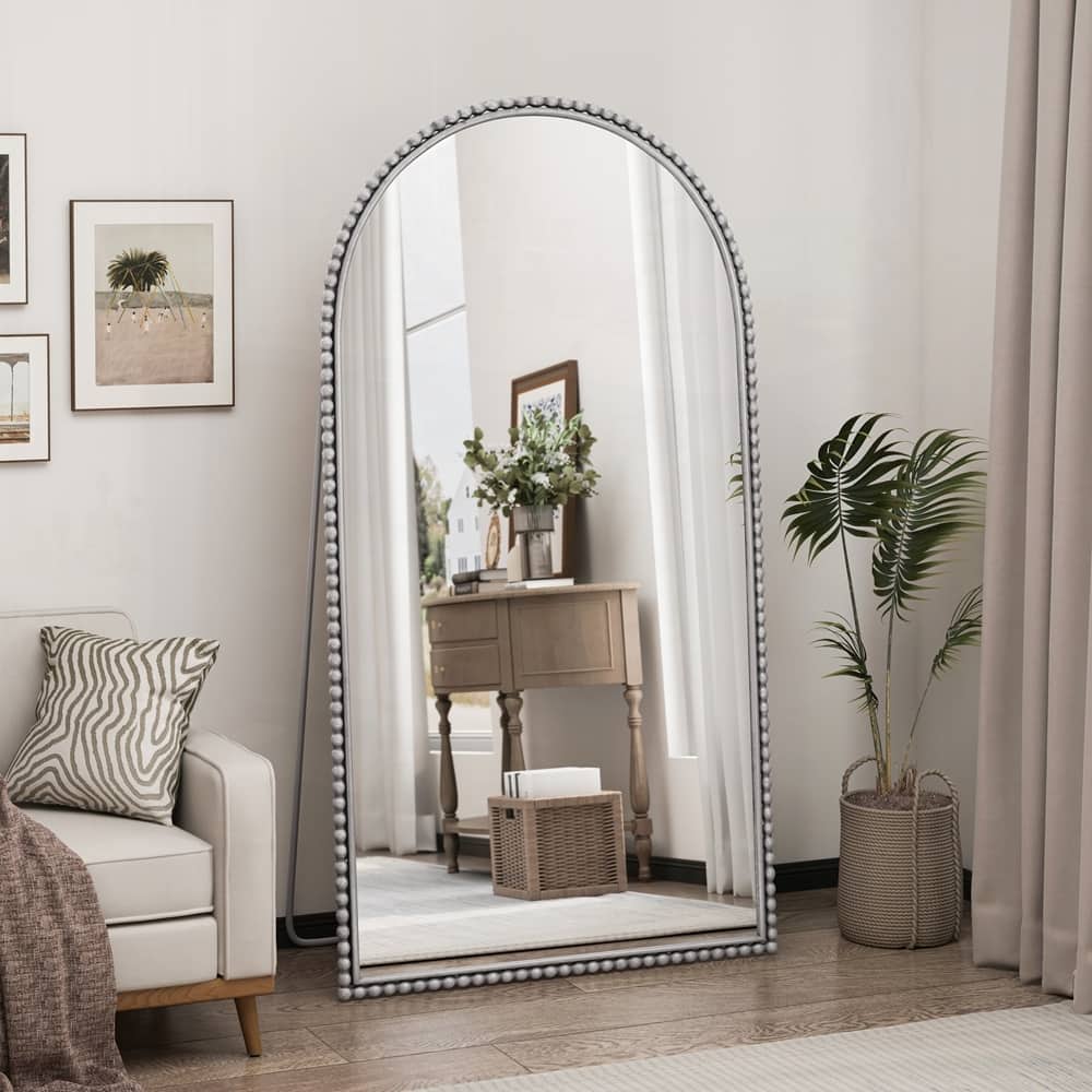 Iron Arch Retro Full Length Mirror With Supporting Feet