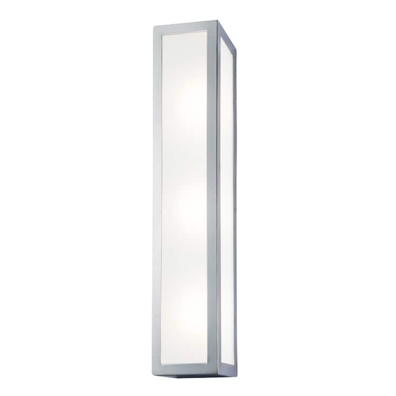 Kaset Rectangular Integrated LED Sconce - Chrome - 24 inch Tall