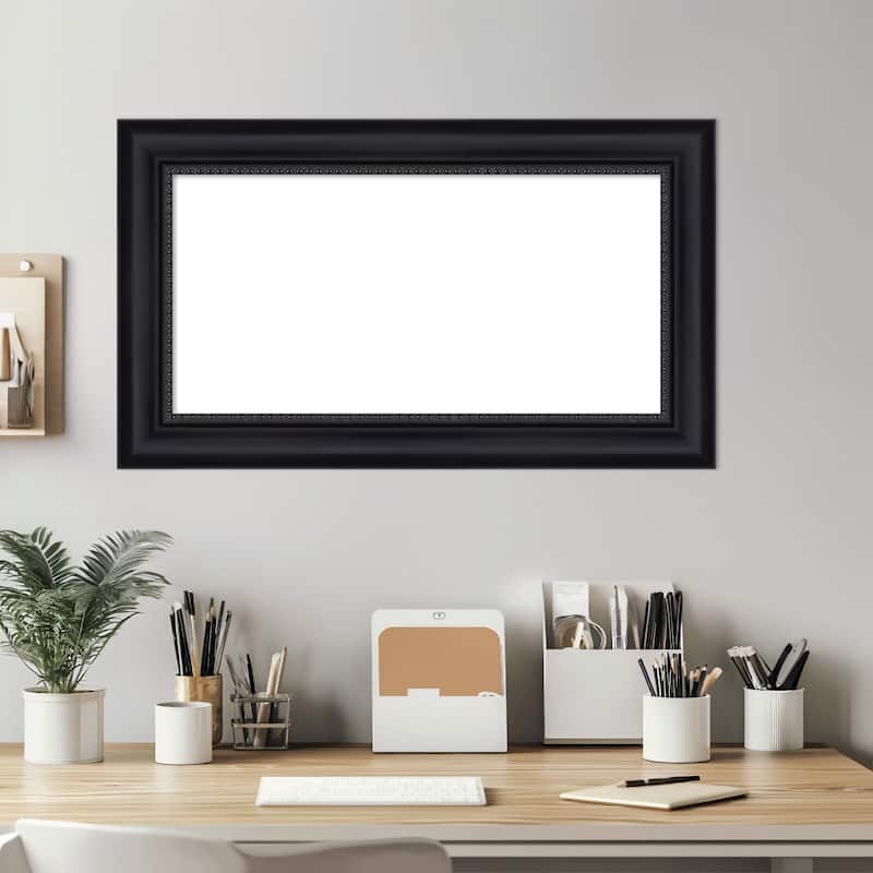 Amanti Art Astor Black Framed Dry Erase Magnetic Board