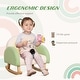 preview thumbnail 4 of 9, Kids Sofa, Rocking Toddler Sofa Chair with Solid Wooden Frame, Faux Lamb Fleece Fabric, Kids Arm Chair for Ages 18-36 months