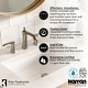 preview thumbnail 15 of 29, Karran Woodburn Widespread Three-Hole 2-Handle Bathroom Faucet with Matching Pop-Up Drain