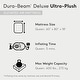preview thumbnail 2 of 6, Intex Dura-Beam Deluxe Ultra Plush Headboard Queen Mattress with Built-In Pump