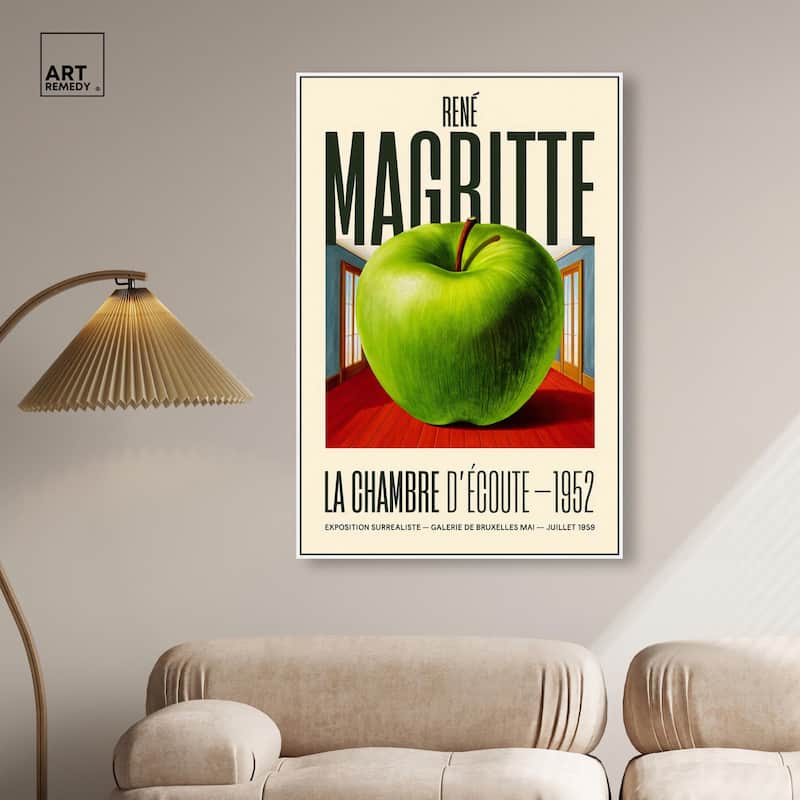Magritte's Apple Room Canvas by Art Remedy