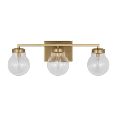 Renny traditional 1 light indoor bath vanity light strip - Satin Brass