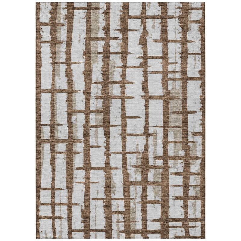 Machine Washable Indoor/ Outdoor Chantille Contemporary Rug