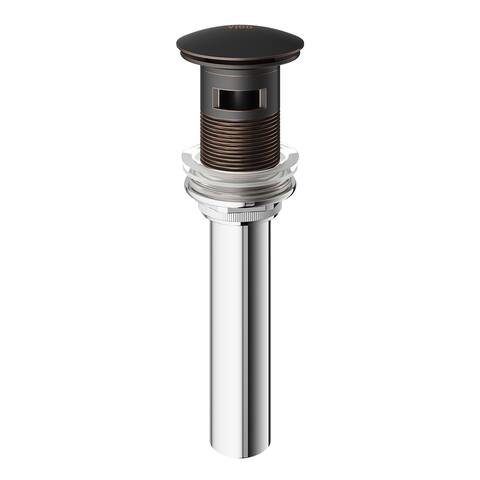 VIGO Antique Rubbed Bronze Bathroom Sink Pop-up Drain with Overflow