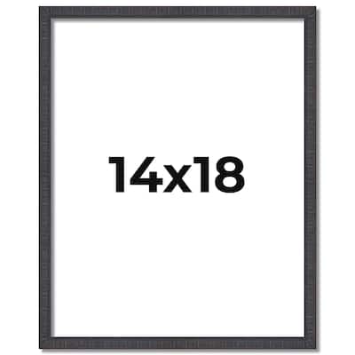 14x18 Frame Brown Picture Frame - Complete Modern Photo Frame Includes