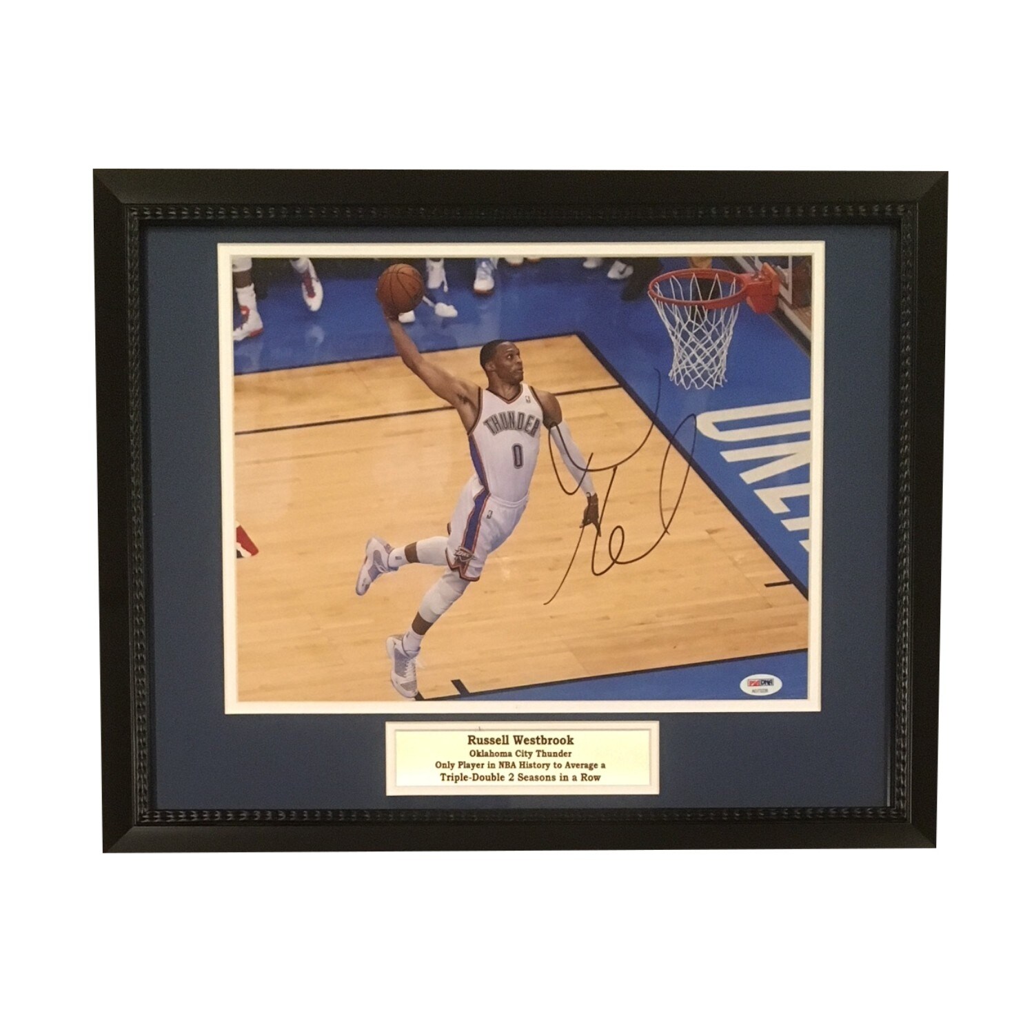 russell westbrook autographed basketball