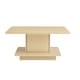 preview thumbnail 16 of 41, Ross Modern Square Coffee Table with Wrap Around Base Shelf and Hidden Storage by Strick & Bolton