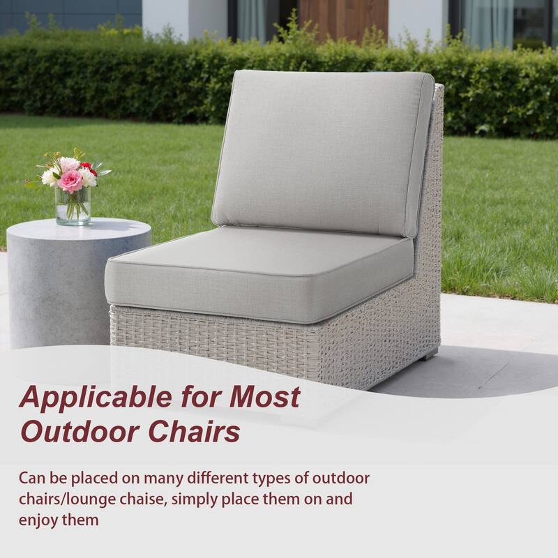 Sunbrella Indoor Outdoor Chair Cushion and Pillow