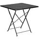 preview thumbnail 24 of 23, 28'' Square Indoor-Outdoor Folding Patio Table Set with 2 Round Back Chairs