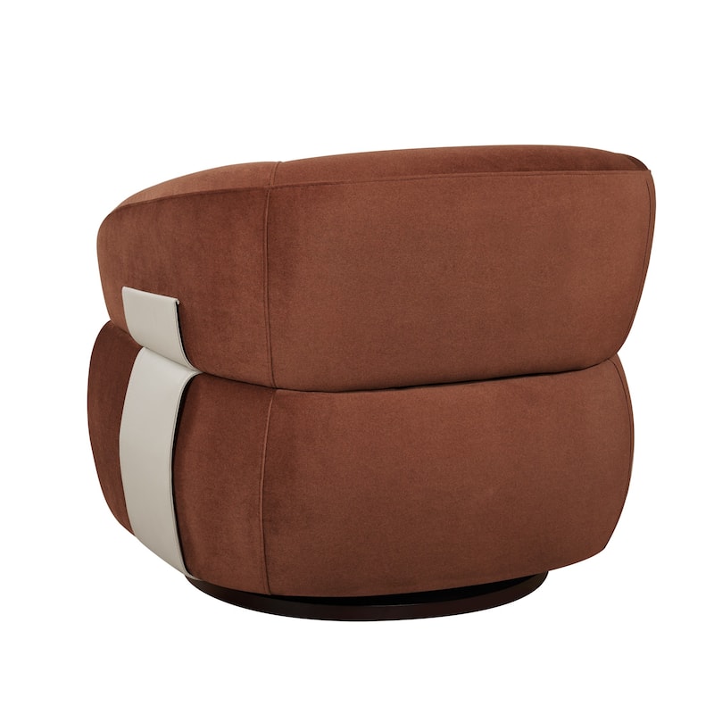 Kieon 33"W 360 Swivel Barrel Chair Modern Accent Chair Set of 2