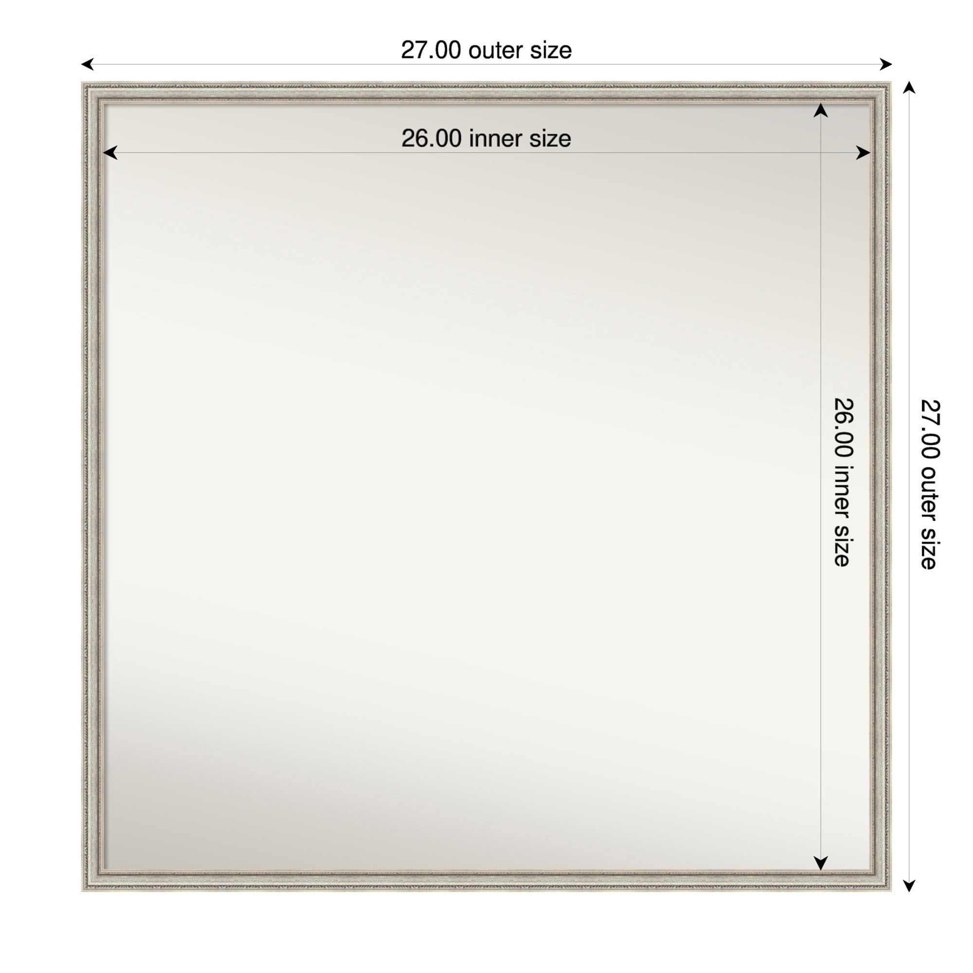 Cordelia Thin Non-Beveled Wood Framed Wall Mirror