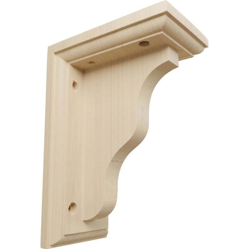 Hamilton Traditional Bracket - 3 W x 5 D x 7 H - Rubberwood