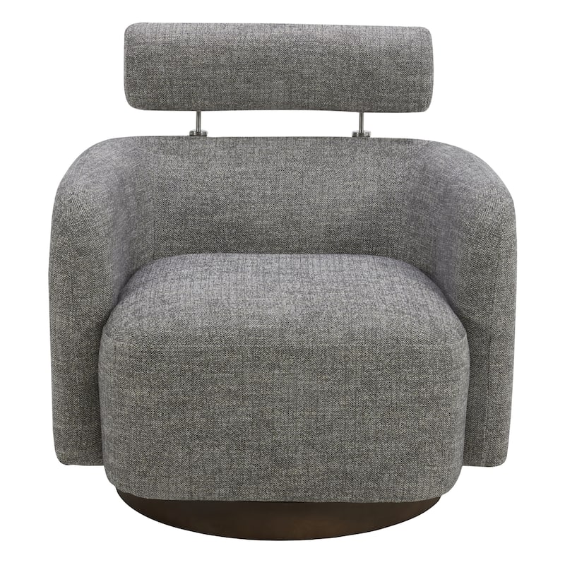 Spruce & Spring Ray Modern Swivel Accent Barrel Chairs