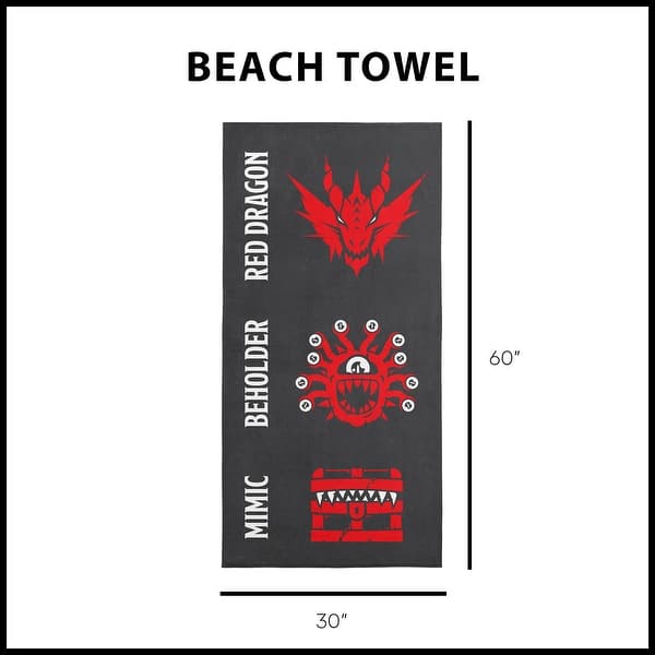 dimension image slide 3 of 7, Hasbro Microfiber Beach Towel