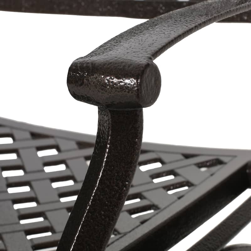 Ridgecrest Traditional Outdoor Aluminum Dining Chair (Set of 2) by Christopher Knight Home - 24.25" W x 21.75" D x 31.50" H