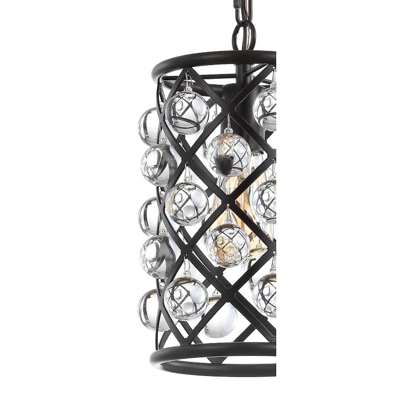 Toronto Crystal/Metal LED Pendant, by JONATHAN Y