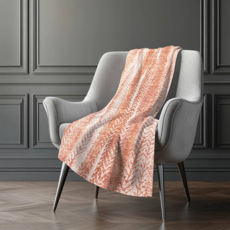 Premium Machine Washable Contemporary Sherpa Throw Blanket