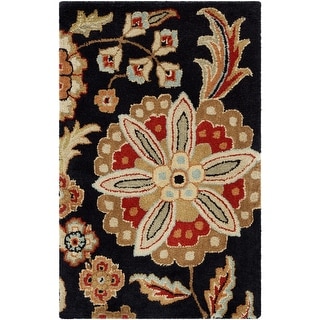 Lily Hand-tufted Transitional Floral Pattern Wool Area Rug