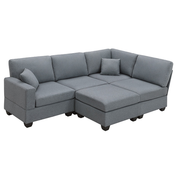 Amazon.com: HUIMO 60'' Loveseat Sofa, Mid Century Modern Love Seat Couches  for Living Room, Upholstered Love Seats Furniture with Solid Frame Button  