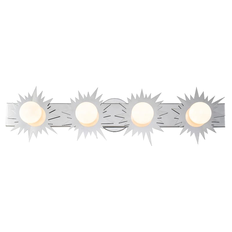 4 Light Bath Bar Vanity Light in Chrome