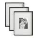 preview thumbnail 80 of 119, Kate and Laurel Gibson Photo Frame Set 3 Piece 16x20 matted to 8x10 - Black