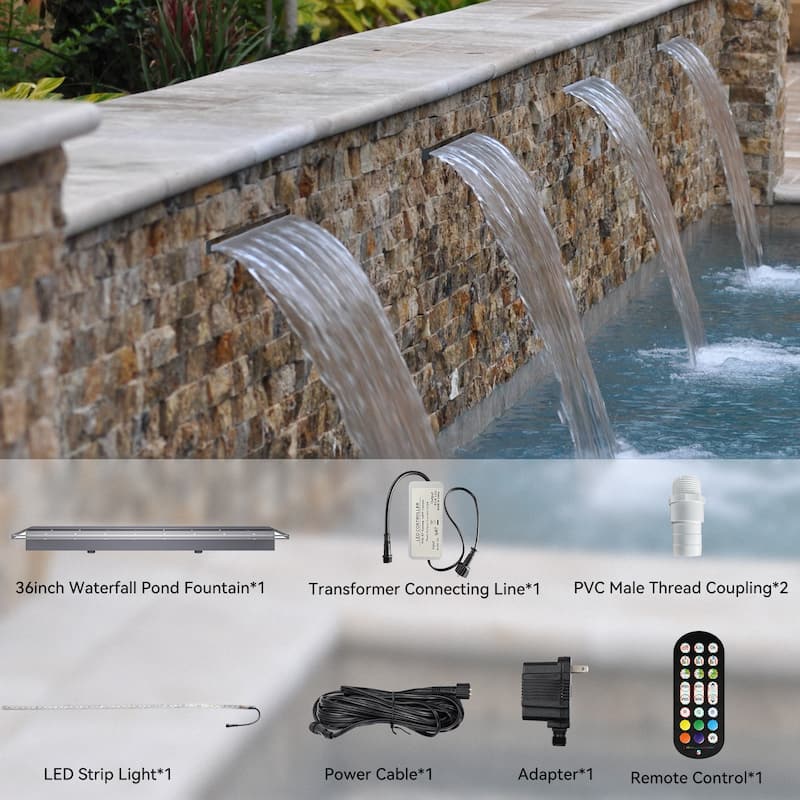 Pool Fountain Acrylic Pool Waterfall