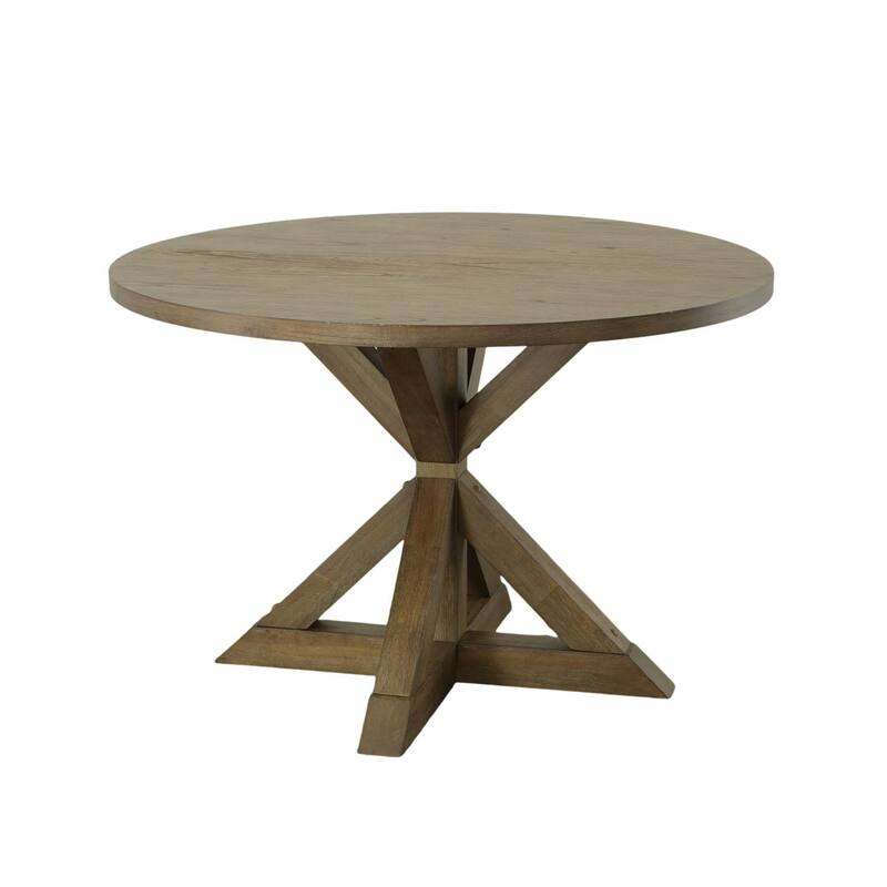 Trestle Base Dining Table - 47.25" - Walnut Gray