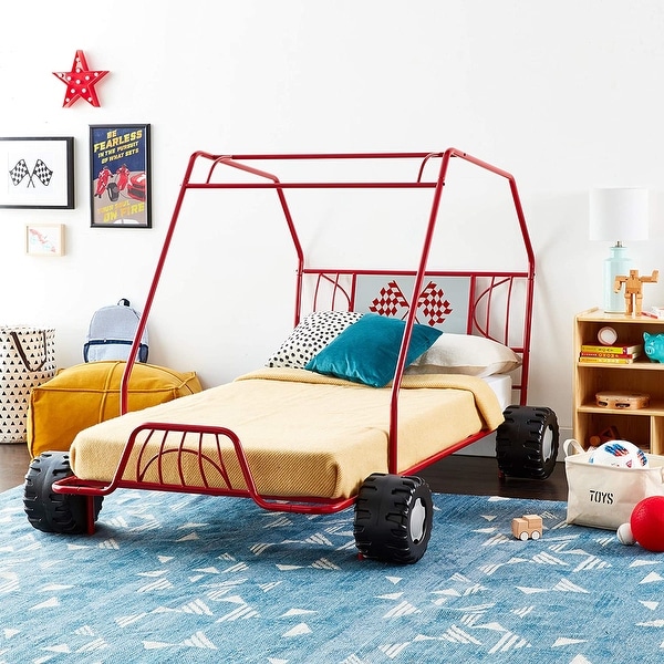 Twin car bed frame store