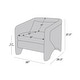 preview thumbnail 4 of 15, Mid Century Modern Armchair,Swivel Chair for Living Room, Bedroom - 30" x 29.5"