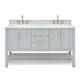 Option Grey / Carrara White Top