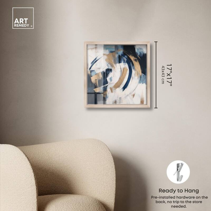 Golden Vortex I Shadowbox by Art Remedy