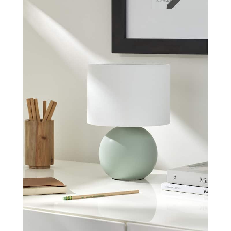 Livabliss Elio Traditional Accent Table Lamp - Grass Green