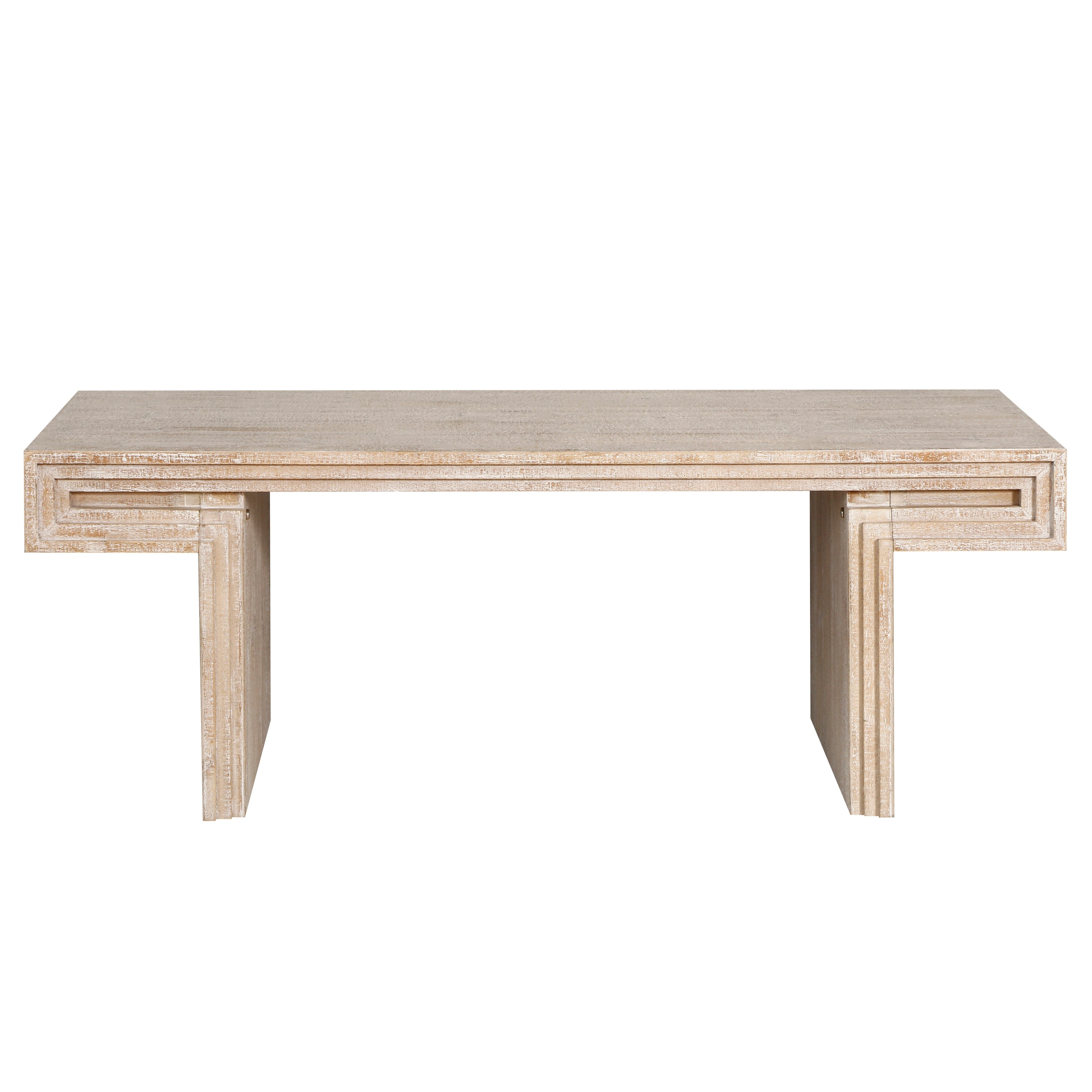 Vintage Industrial Coffee Table,Premium Reclaimed Wood Texture