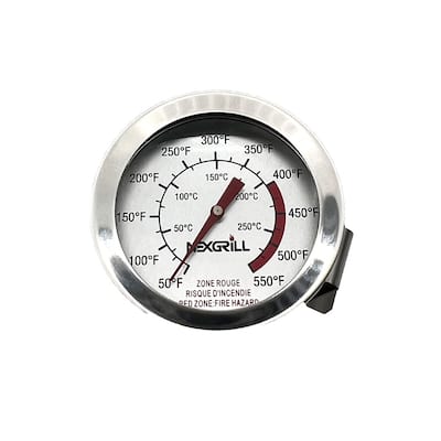 Nexgrill Stainless Steel 5-in. Deep Fry Thermometer with Clip - Silver - 5"
