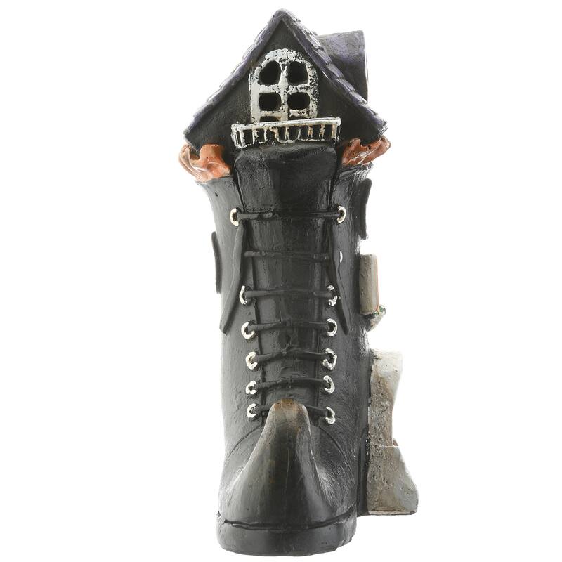 National Tree Company Halloween Pre-Lit Haunted Boot House Decoration, LED Lights, 6 Inches - 6 in
