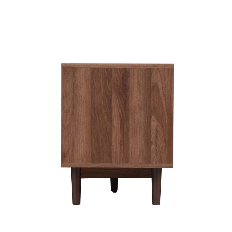 Dark Brown TV Stand Media Cabinet for 65 to 85 Inches TVs, Farmhouse Entertainment Center TV Console for Living Room