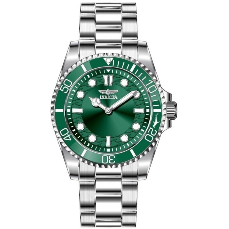 Invicta Men's 49702 Pro Diver Quartz PC20S Green Dial Watch