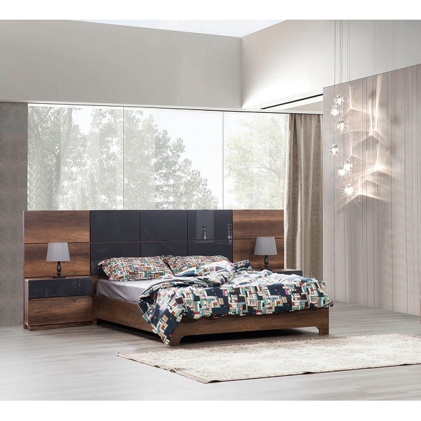 Opal Modern Platform Bed Glossy Finish. Opens flyout.