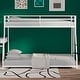 preview thumbnail 10 of 15, Classic Twin over Full Square Metal Bunk Bed With Exchangeable Ladder and Sturdy Construction