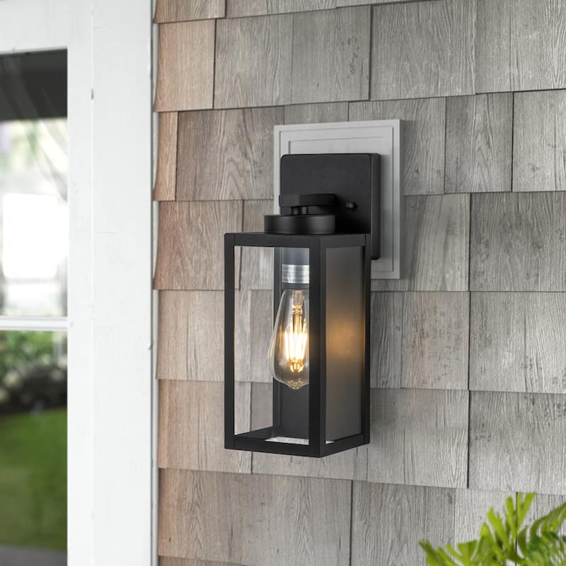 C Cattleya 2-Pack Matte Black Exterior Light Fixture
