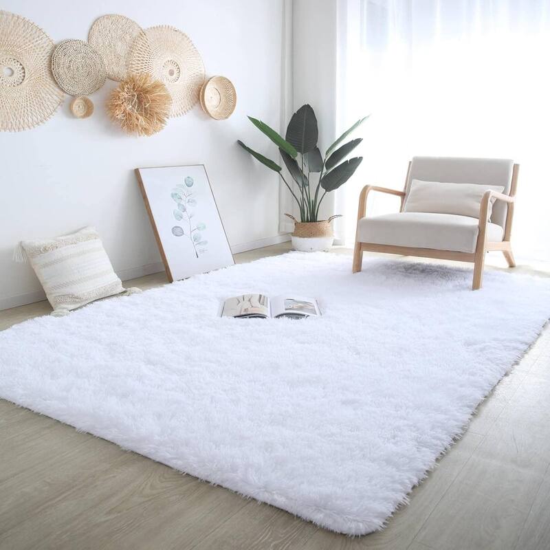 Large Shaggy Home Decor Carpets Fluffy Area Rugs for Living Room Bedroom