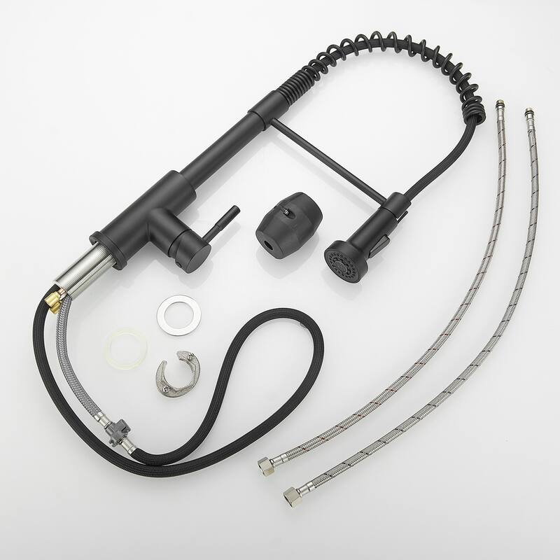 Single Handle Pull Down Kitchen Faucet with Double-Function