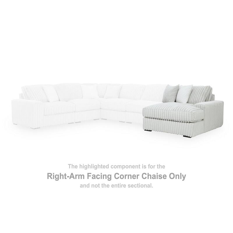 Signature Design by Ashley Stupendous White 3-Piece Sectional with Chaise - 142" W x 67" D x 41" H