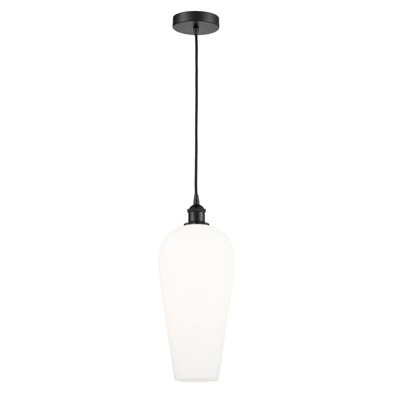 Innovations Lighting Endless Possibilities Edison - Chelsea - 1 Light 8" Cord Hung Mini Pendant - Matte Black/White